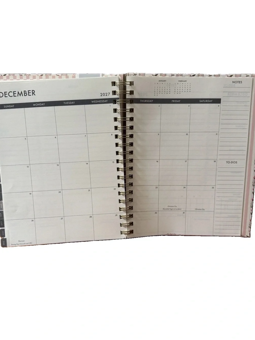 Eccolo Planner 2026- 2027 18-Month Weekly & Monthly Planner Hard Cover 10x8”